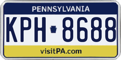 PA license plate KPH8688