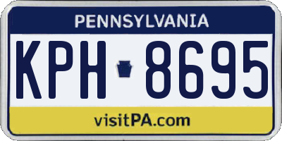 PA license plate KPH8695