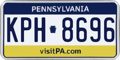PA license plate KPH8696