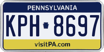 PA license plate KPH8697