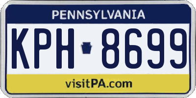 PA license plate KPH8699
