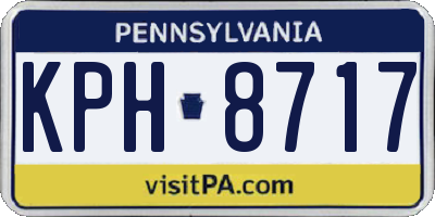 PA license plate KPH8717