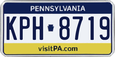 PA license plate KPH8719