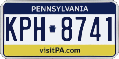 PA license plate KPH8741