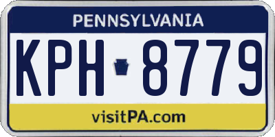 PA license plate KPH8779