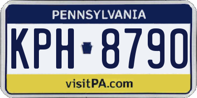 PA license plate KPH8790