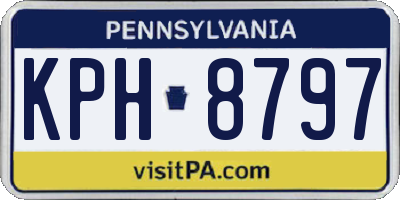 PA license plate KPH8797