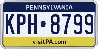 PA license plate KPH8799