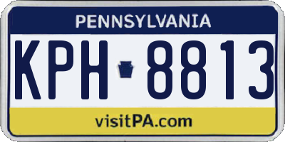 PA license plate KPH8813