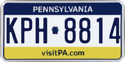 PA license plate KPH8814