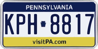 PA license plate KPH8817