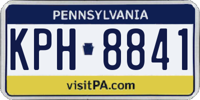 PA license plate KPH8841