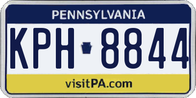 PA license plate KPH8844