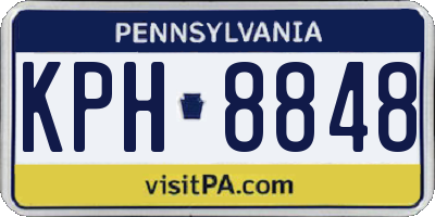 PA license plate KPH8848