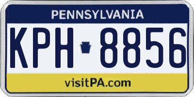 PA license plate KPH8856