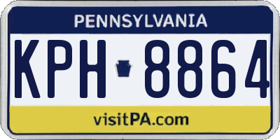 PA license plate KPH8864