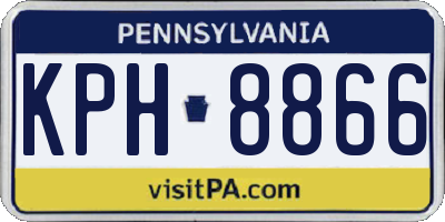 PA license plate KPH8866