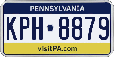 PA license plate KPH8879