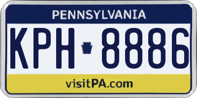 PA license plate KPH8886