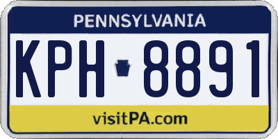 PA license plate KPH8891