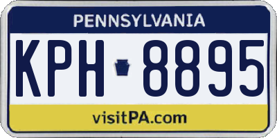 PA license plate KPH8895