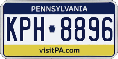 PA license plate KPH8896