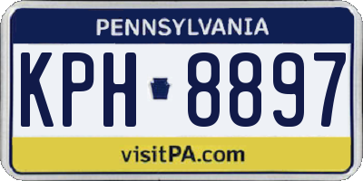 PA license plate KPH8897