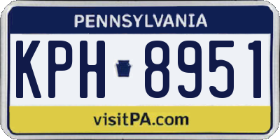 PA license plate KPH8951