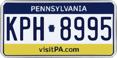 PA license plate KPH8995