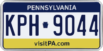 PA license plate KPH9044