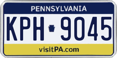 PA license plate KPH9045