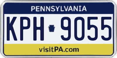 PA license plate KPH9055