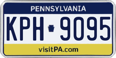 PA license plate KPH9095