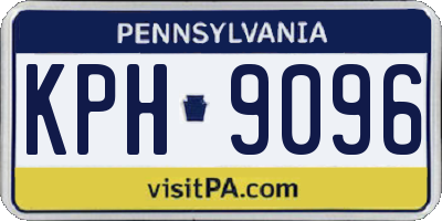 PA license plate KPH9096