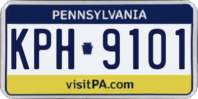 PA license plate KPH9101