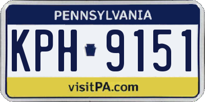 PA license plate KPH9151