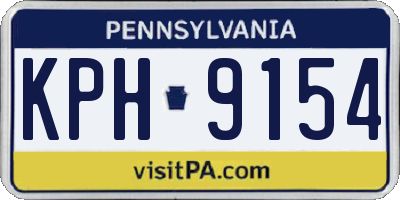 PA license plate KPH9154