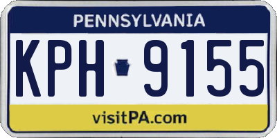 PA license plate KPH9155