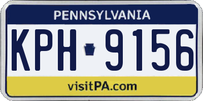 PA license plate KPH9156