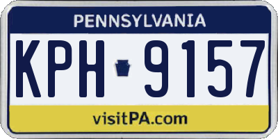PA license plate KPH9157