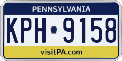 PA license plate KPH9158