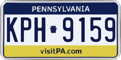 PA license plate KPH9159