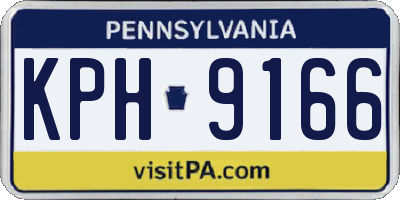 PA license plate KPH9166
