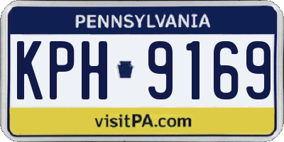 PA license plate KPH9169