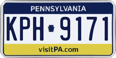 PA license plate KPH9171