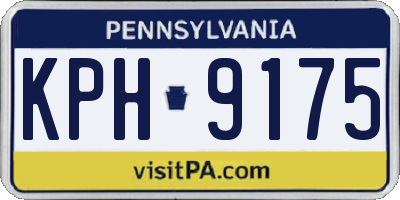 PA license plate KPH9175