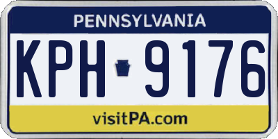 PA license plate KPH9176