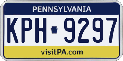 PA license plate KPH9297