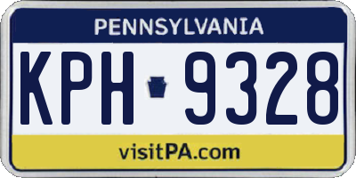 PA license plate KPH9328