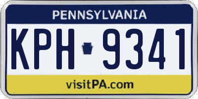 PA license plate KPH9341